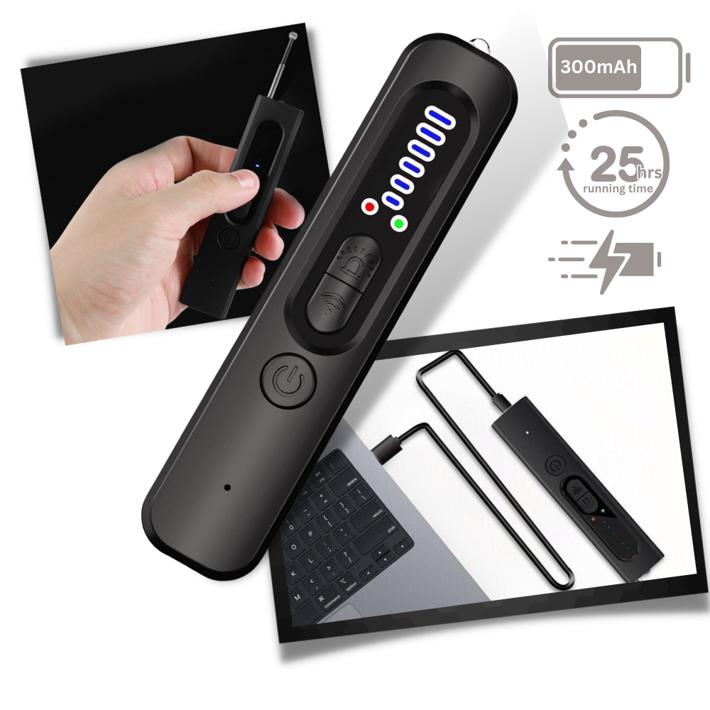 Hidden Camera Detector – Anti-Spy Device with GPS Detection, Portable Security Solution