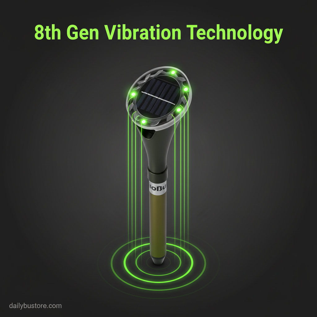 Powerful Solar Snake Repeller | 8th Generation, Advanced Vibration Technology for Family & Pet Safety Outdoors