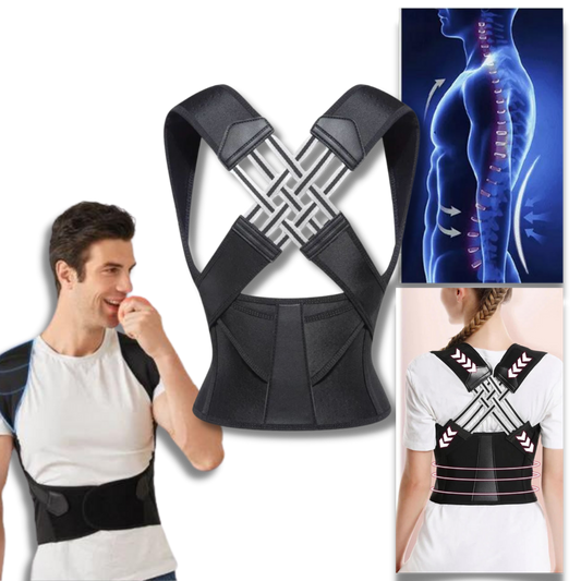 Adjustable Back Posture Brace | Back and Shoulder Alignment Strap | Effective Back Support for Everyday Use