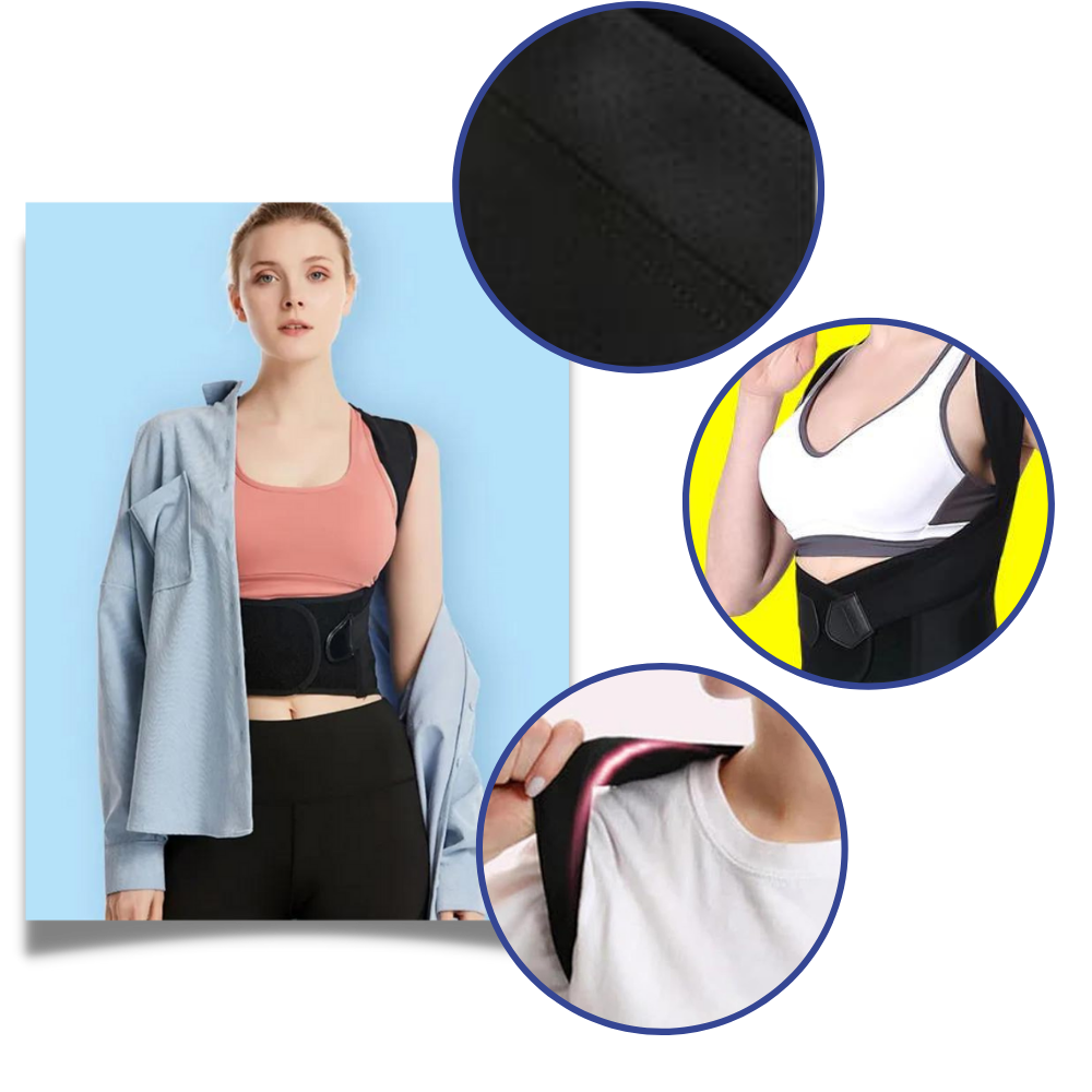 Adjustable Back Posture Brace | Back and Shoulder Alignment Strap | Effective Back Support for Everyday Use