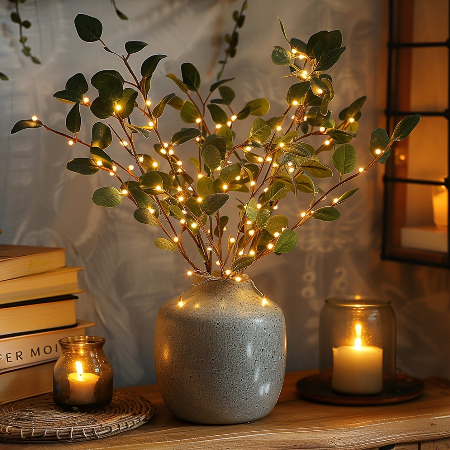 LED Twinkling Fairy Lights on Branch - Decorative String Lights for Indoor & Outdoor Use, Perfect for Parties and Home Decor