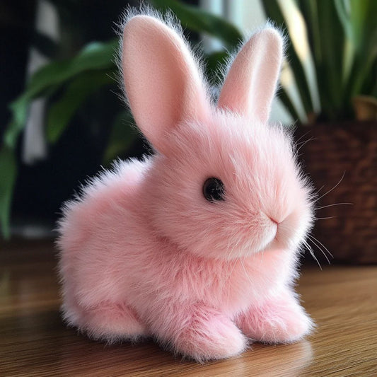 Realistic Plush Bunny Toy | Ultra-Soft Fur, Hopping Motion & Safe for All Ages