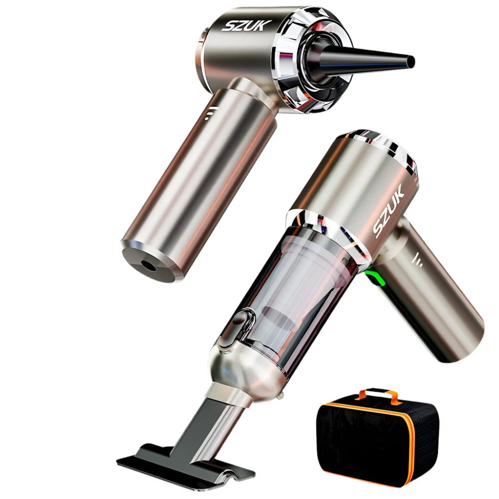 Mini Car Vacuum Cleaner | 98500Pa Powerful Suction, Wireless & Portable for Deep Cleaning Upholstery and Hard-to-Reach Areas