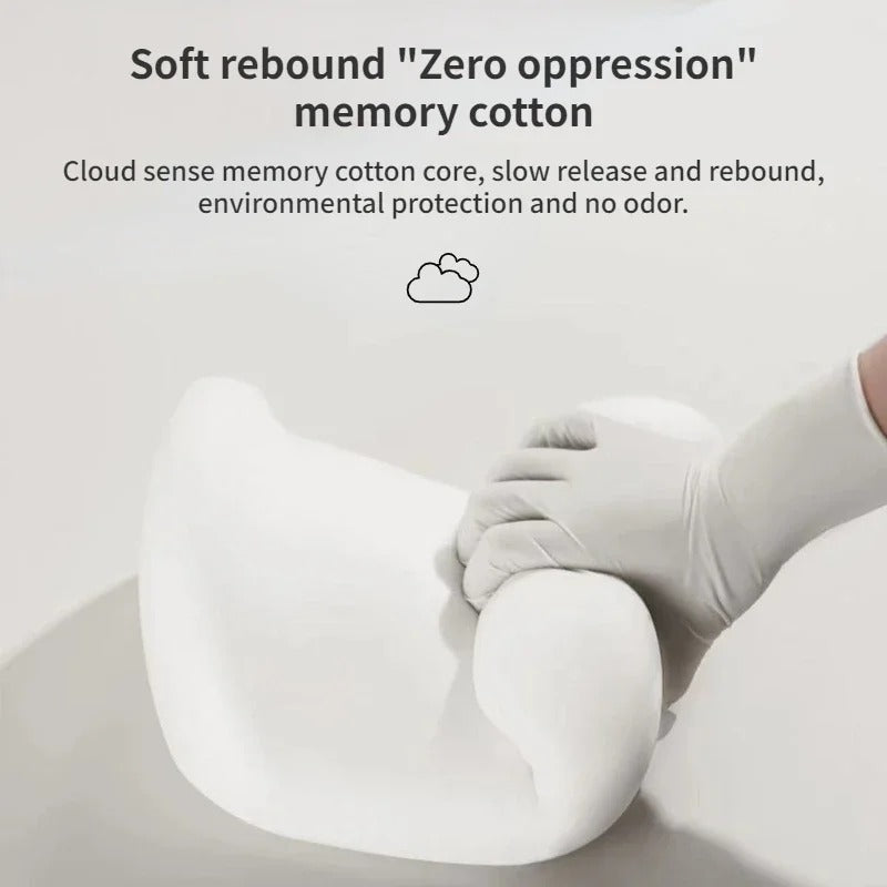 Car Memory Foam Neck & Lumbar Cushion | Ergonomic Support for Neck and Back Pain Relief During Long Drives