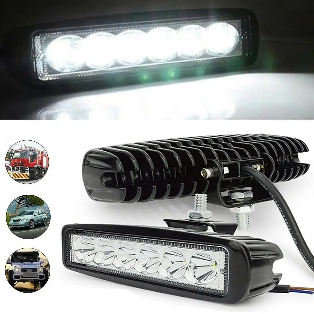 18W LED Car Work Lights | Waterproof, High Brightness & Ideal for SUVs, Trucks & Off-Road Vehicles