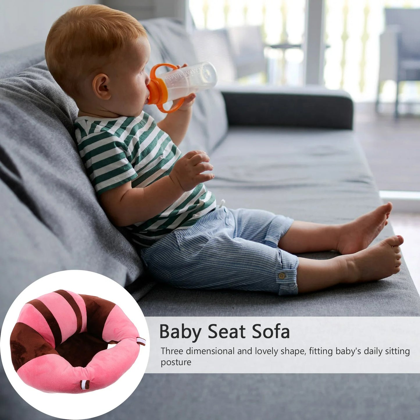 Little Infants Baby Lounger – Plush & Supportive Seat for Growing Babies