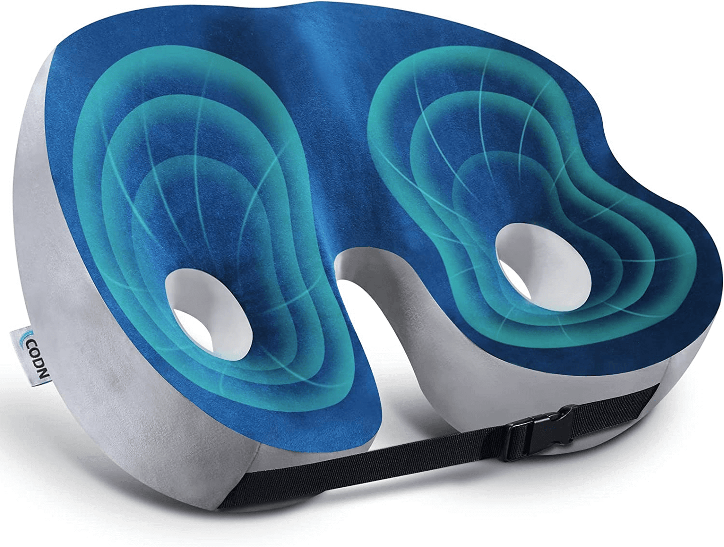Adjustable Memory Foam Seat Cushion | Ergonomic Design for Tailbone Relief and Lower Back Support
