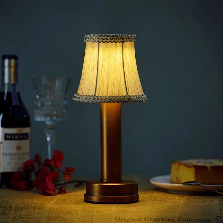 LED Fabric Table Lamp - Modern Design with Adjustable Brightness for Living Room & Bedroom Lighting