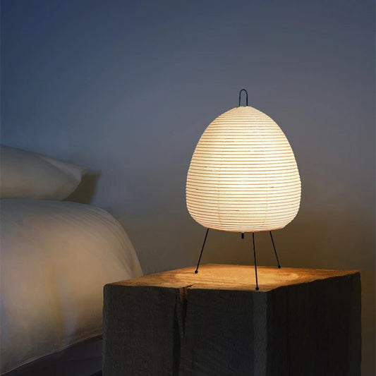 LED Japanese Rice Paper Lantern - Traditional Hanging Light Fixture for Home Decor & Ambient Lighting