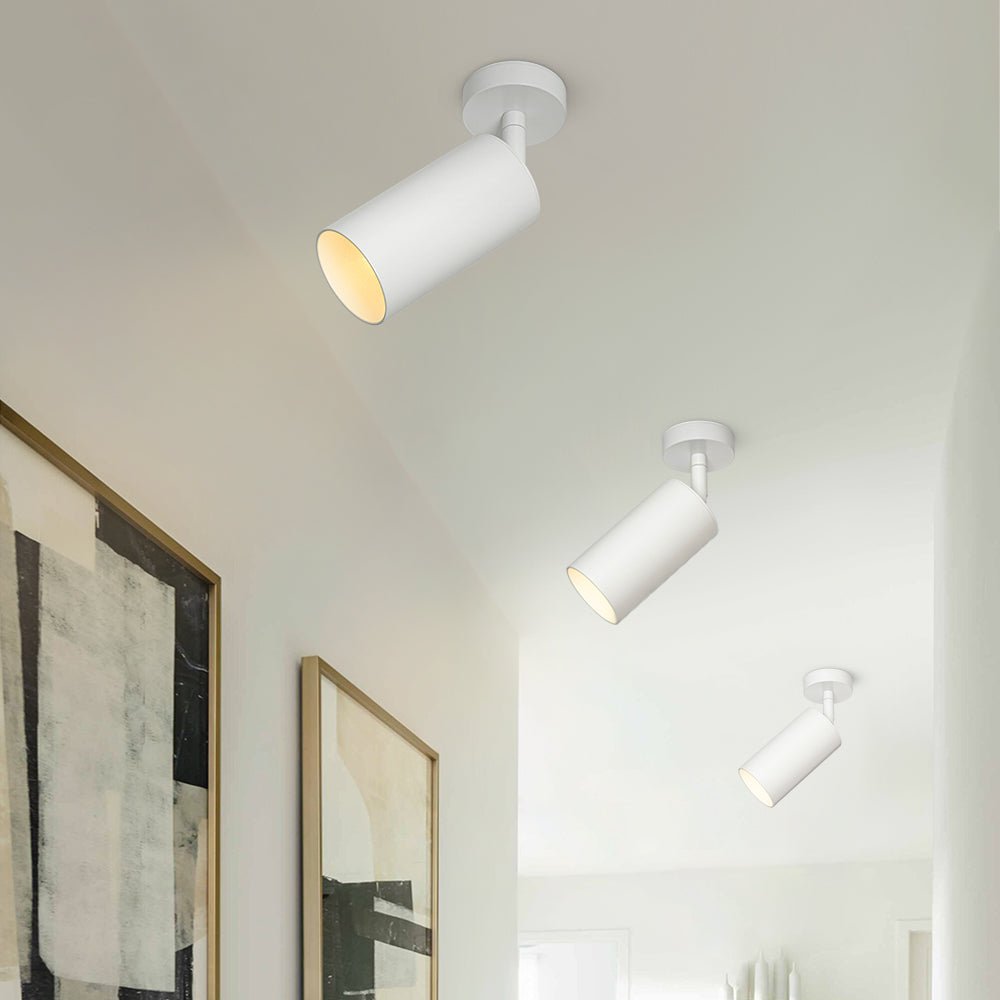 LED Adjustable Track Spot Light - 1-Light 350-Degree Rotatable Fixture for Home Lighting & Accent Illumination