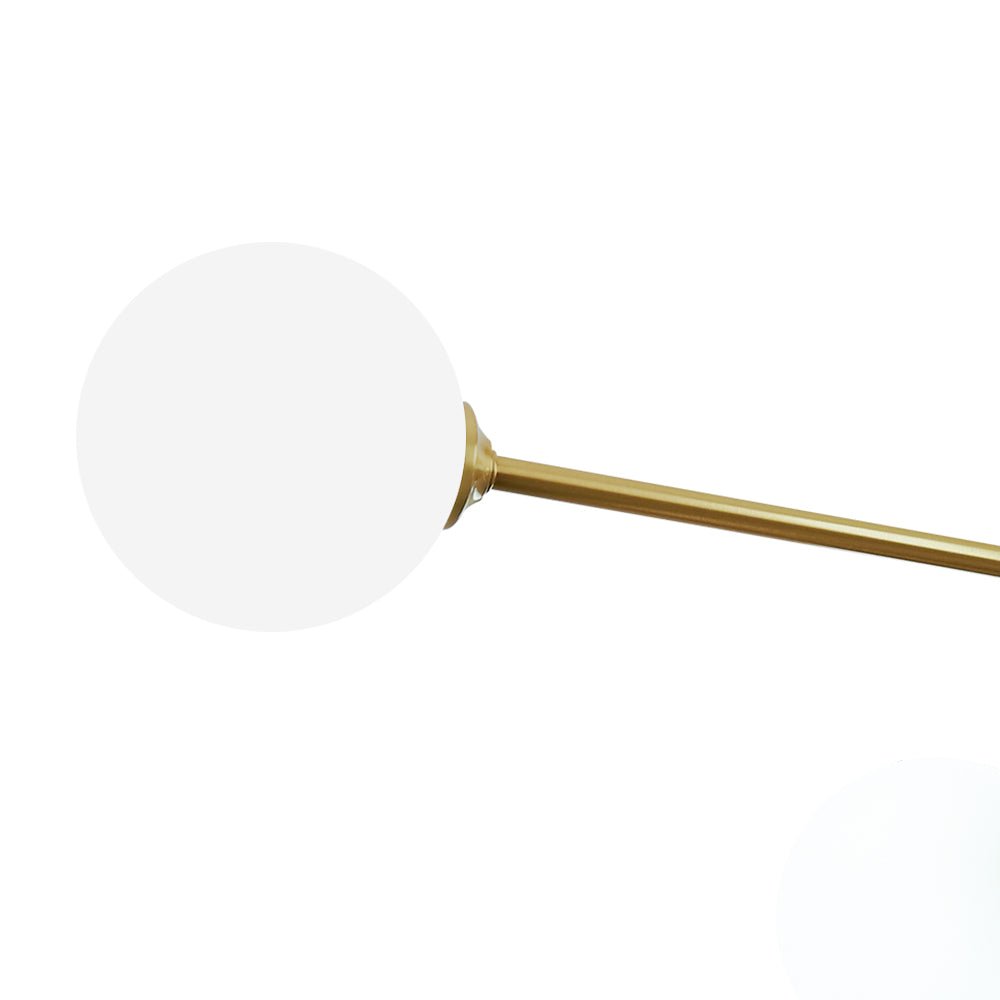 6-Light Glass Globe Sputnik Semi Flush Mount Ceiling Light Fixture for Modern Living Rooms & Entryways