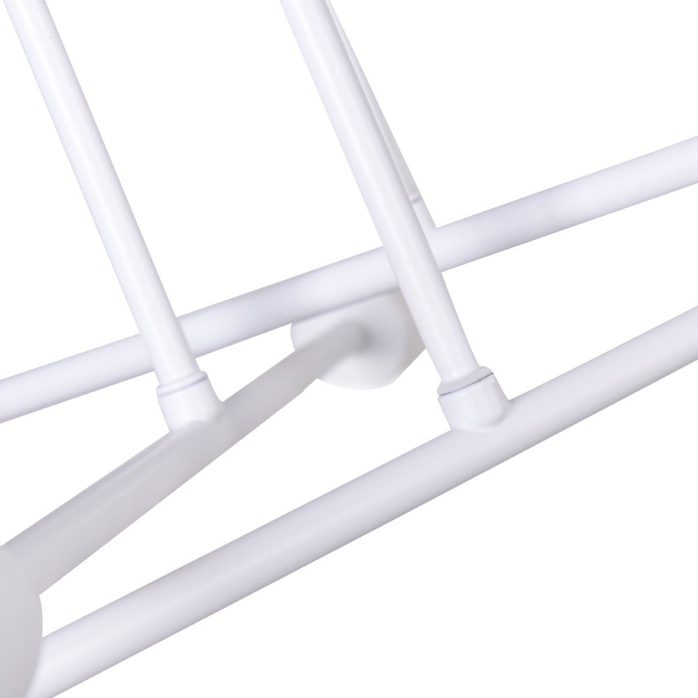 6-Light Linear Sputnik Semi Flush Mount Ceiling Light Fixture for Modern Living Rooms & Entryways