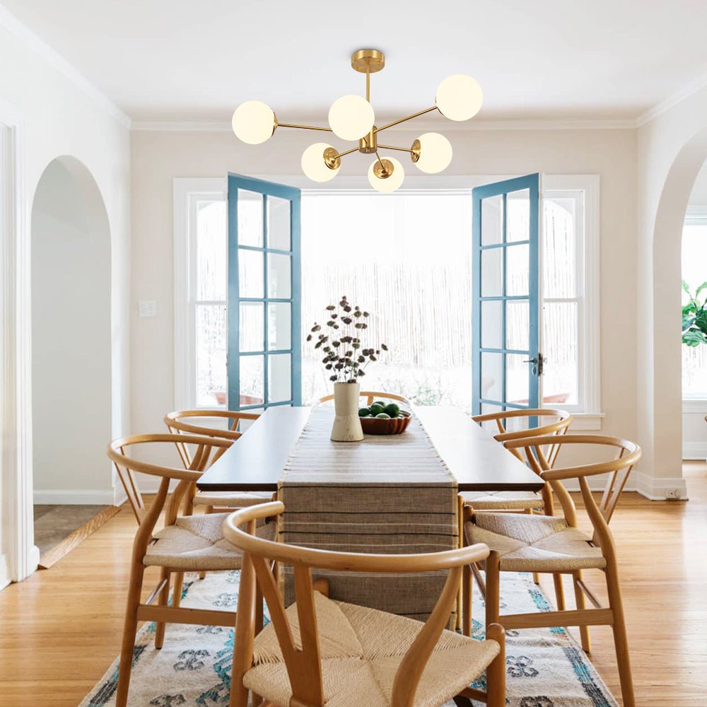 Mid-Century Modern Bubble Sputnik Chandelier Light Fixture for Living Room & Dining Room