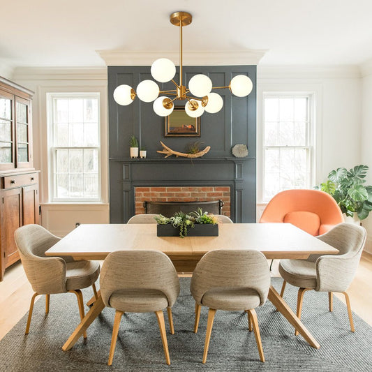 Mid-Century Modern Bubble Sputnik Chandelier Light Fixture for Living Room & Dining Room