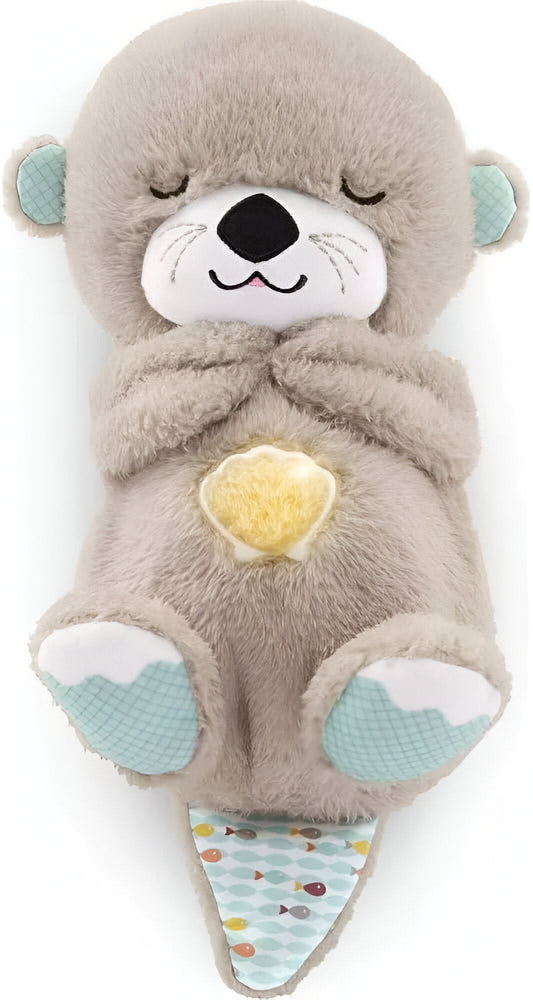 Snuggle Breathing Otter Bear | Soft Plush, Soothing Music & Ideal for Babies' Naptime and Bedtime Comfort