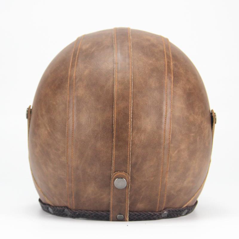 Retro Vintage Motorcycle Helmet | Lightweight ABS with Goggles & Perfect for Cruisers, Touring, and Bike Riders