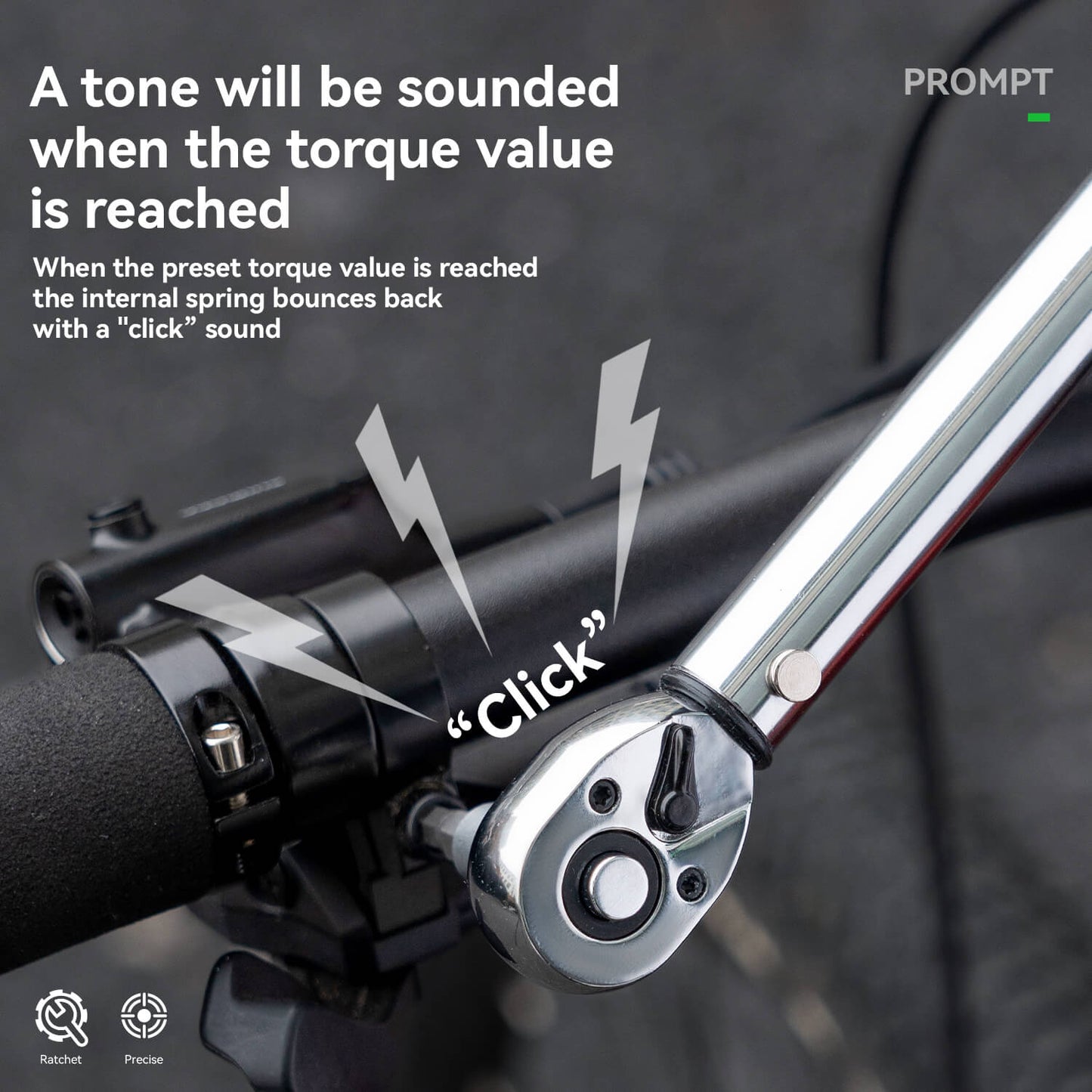 Adjustable Torque Wrench Set | 72-Tooth, 2-24 Nm Precision for Bicycle, Motorcycle & E-Scooter Maintenance