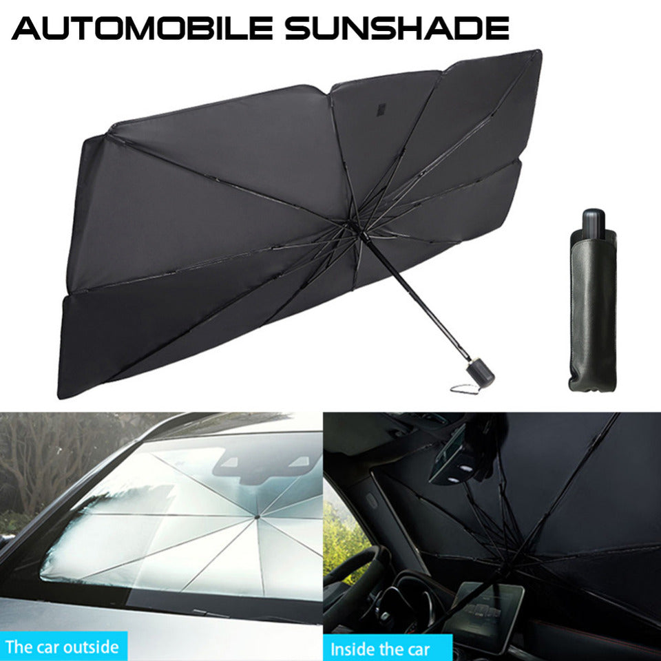 Foldable Car Windshield Sunshade | UV & Heat Protection with Umbrella-Style Design for Cars, SUVs & Trucks