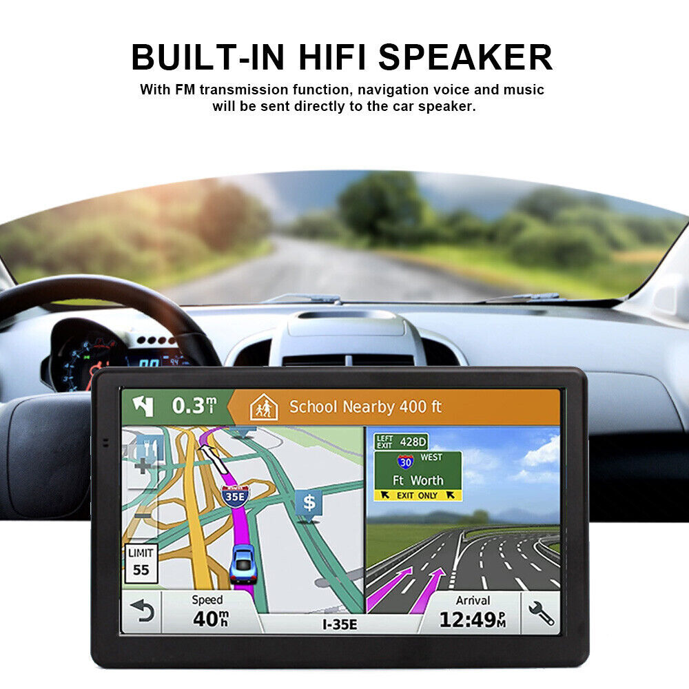 7'' Car GPS Navigation System | Multi-Functional Touch Screen with Lifetime Free Australia Maps for Cars, Trucks, and Bicycles