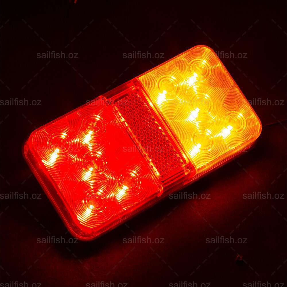 12V Waterproof LED Trailer Tail Lights | Shock-Resistant, UV-Proof & Ideal for Trucks, Caravans, and Boats