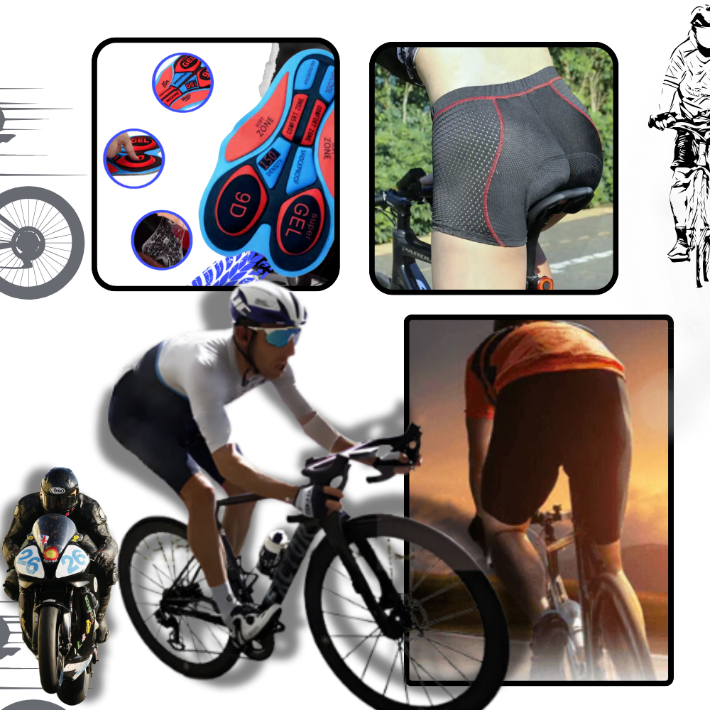 Men's Padded Bike Shorts – Seamless Cycling Underwear for Comfort & Performance