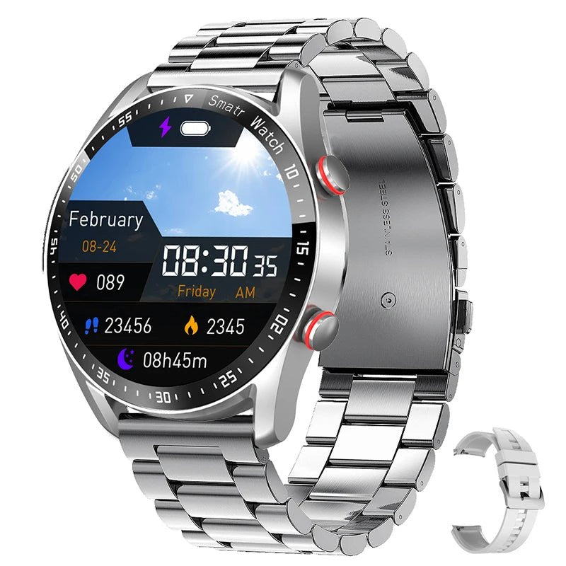 Glucose Monitoring Smartwatch | Painless Blood Sugar Tracking, Heart Rate & Sleep Monitor for Diabetes Management