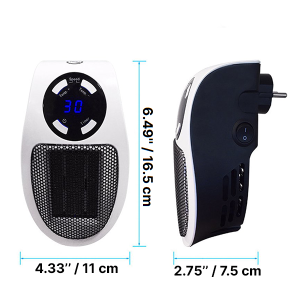 Electric Portable Space Heater | Remote Control, Fast Heating & Energy Efficient for Home and Office Use