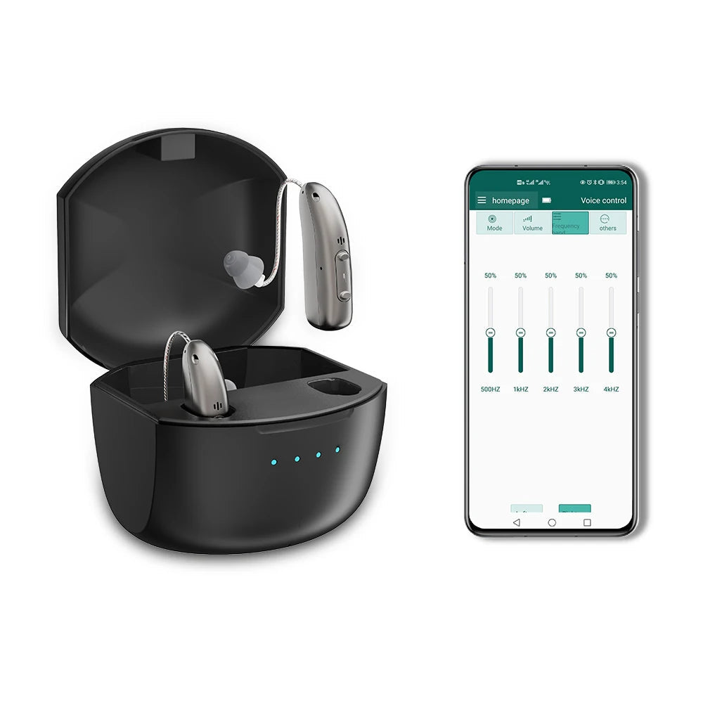 Bluetooth Hearing Aids | Rechargeable, Noise Reducing & Comfortable for Clear Hearing Anywhere