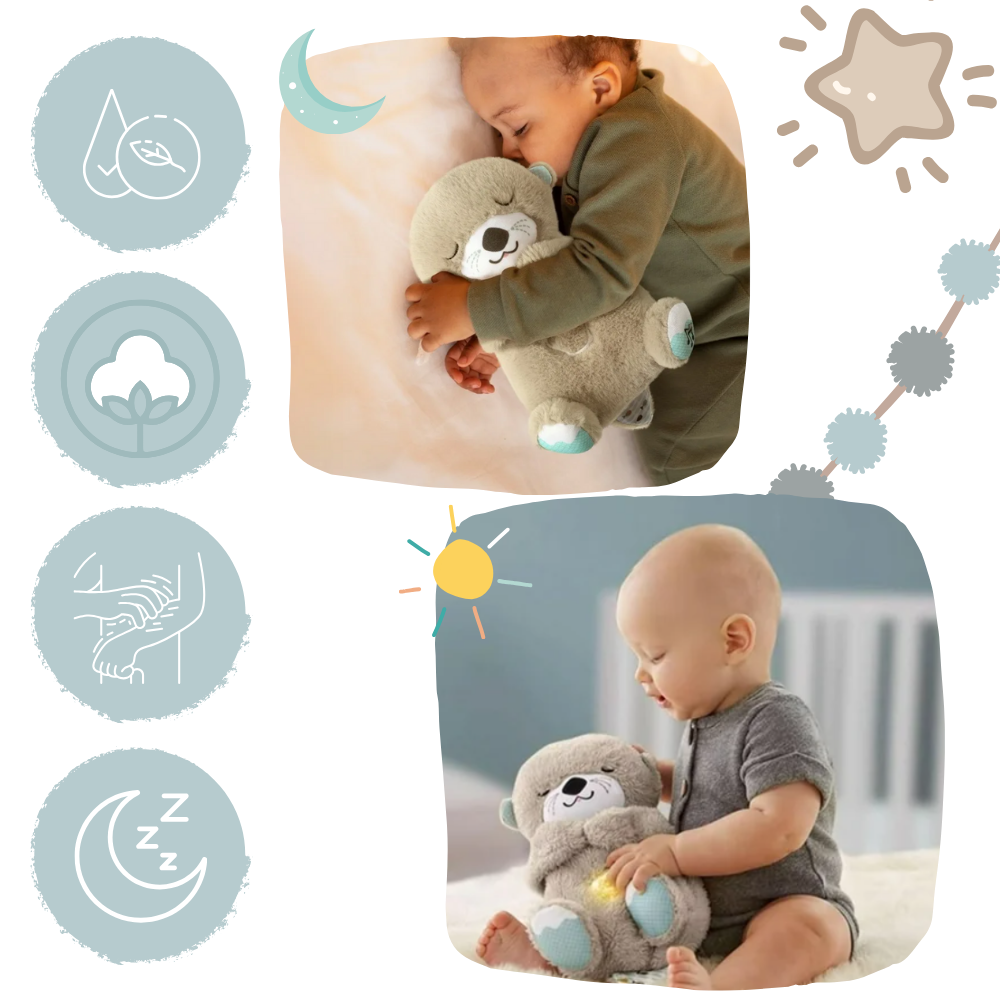 Baby Sleeping Otter Plush – Calming Snuggle Toy for Relaxation and Comfort
