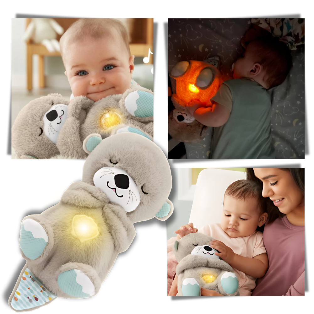 Baby Sleeping Otter Plush – Calming Snuggle Toy for Relaxation and Comfort