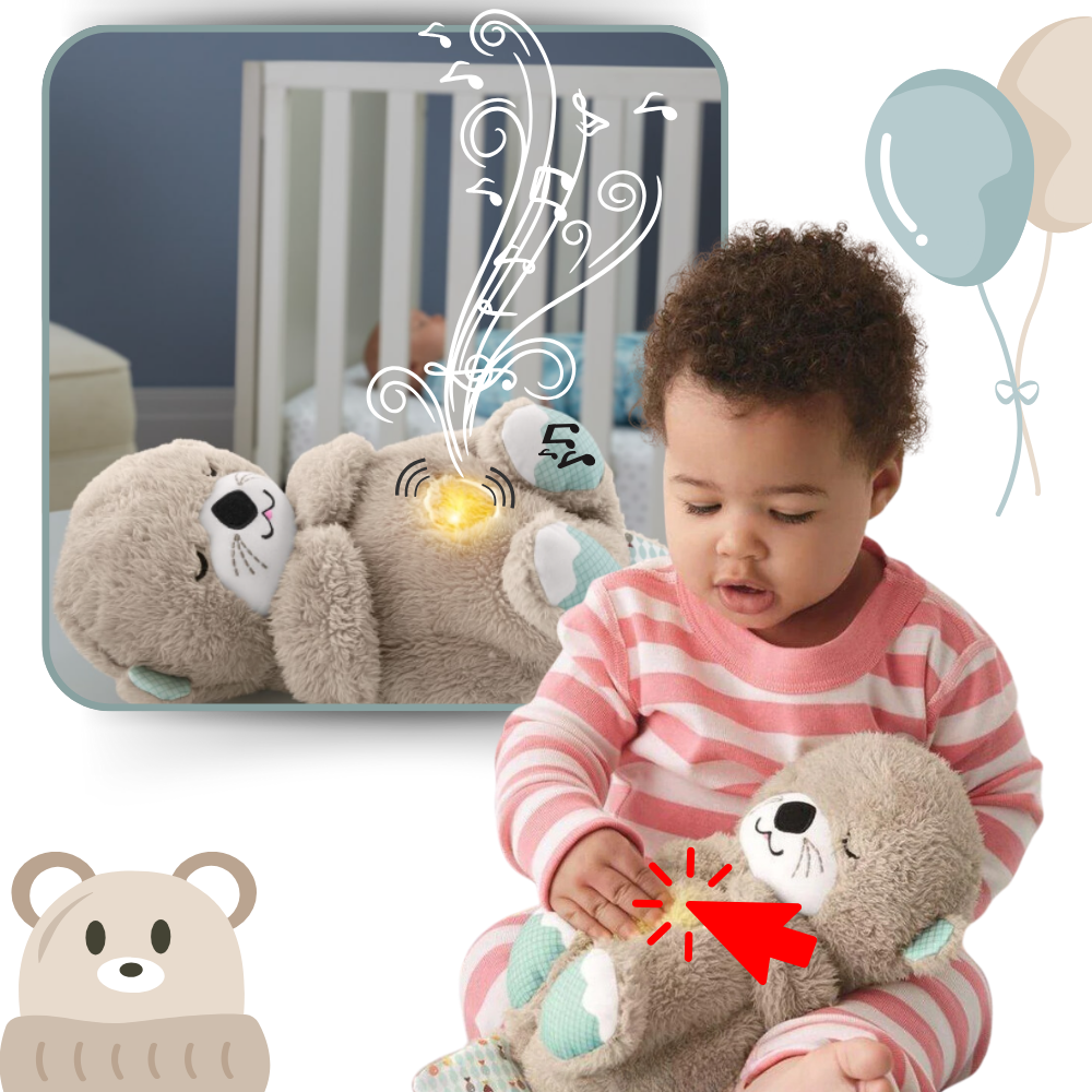 Baby Sleeping Otter Plush – Calming Snuggle Toy for Relaxation and Comfort