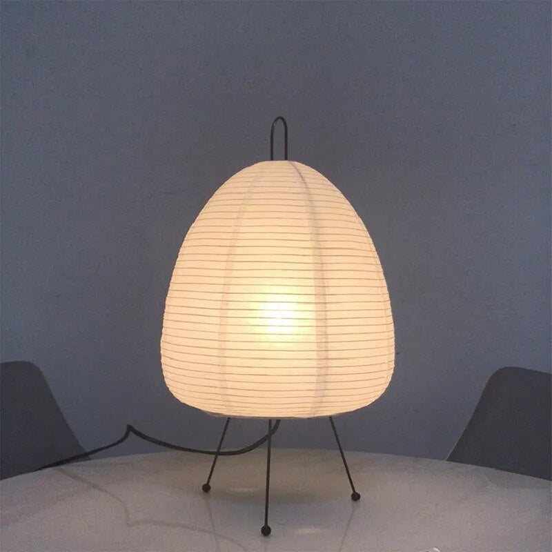 LED Japanese Rice Paper Lantern - Traditional Hanging Light Fixture for Home Decor & Ambient Lighting