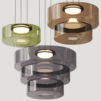 Bauhaus Style Glass Pendant Light Fixture for Modern Home Decor & Kitchen Island Lighting