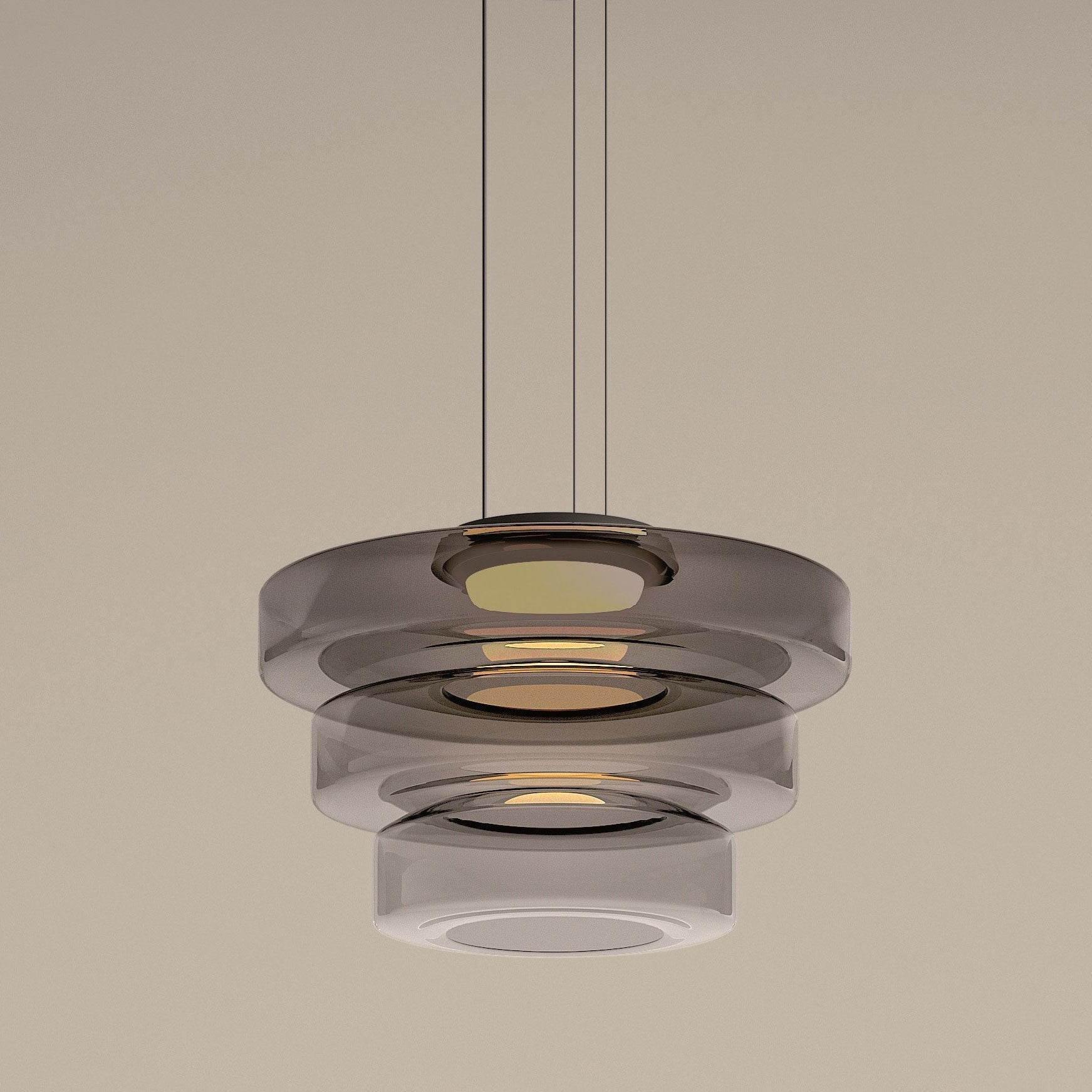 Bauhaus Style Glass Pendant Light Fixture for Modern Home Decor & Kitchen Island Lighting