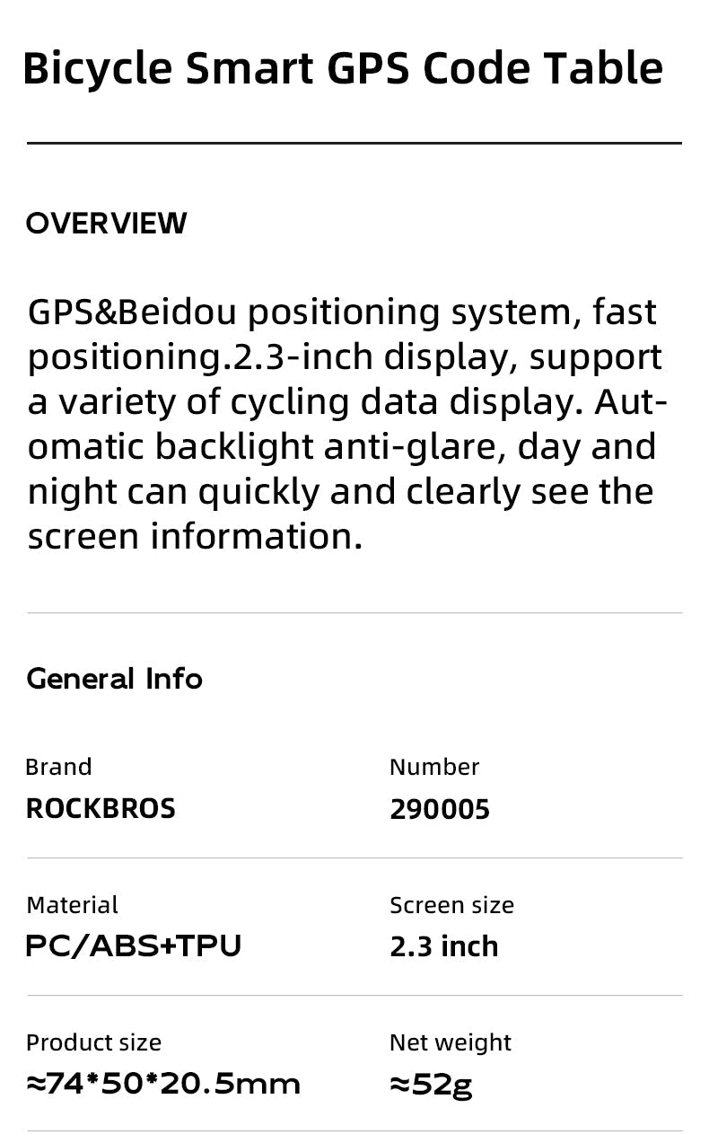 Bike Cycling GPS Computer | Bluetooth Wireless, IPX7 Waterproof & Ideal for Outdoor Adventures