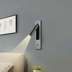 LED Wall Reading Lamp with Switch - Adjustable Light Fixture for Bedroom, Living Room, and Home Office Use