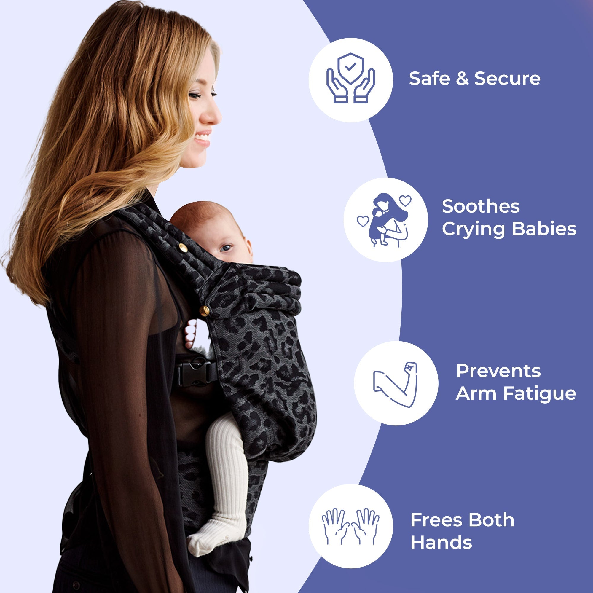 Classic Baby Carrier | Ergonomic, Breathable & Adjustable for Newborns to Toddlers