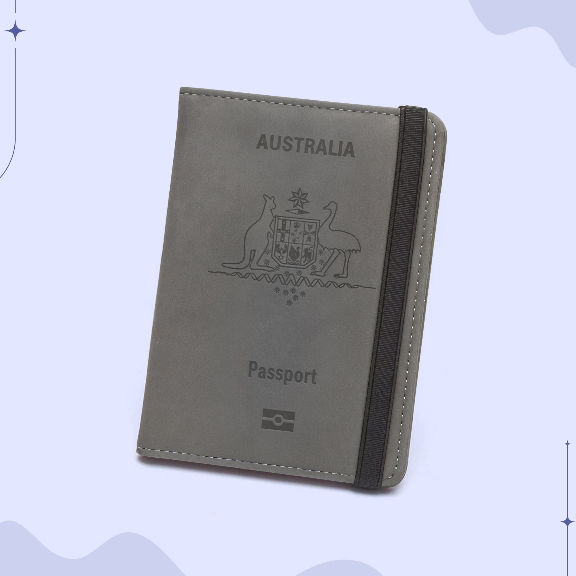 Australian Passport Wallet | Compact, RFID-Blocking Design with Card Slots & Cash Pocket for Efficient Travel Organization