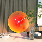 Modern Wall Clock with Natural Wood Design - Silent Quartz Movement for Home & Office Decor