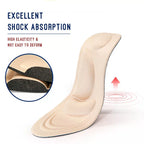 Orthopedic Memory Foam Insoles for Arch Support & Pain Relief in Shoes - 4D Comfort Design