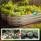 Galvanised Steel Raised Garden Bed | Durable, Modular Design for Organized Planting in Your Outdoor Space