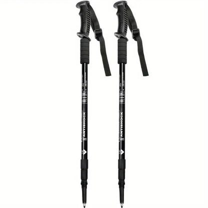 Adjustable Trekking Poles | Lightweight, Shock-Absorbing Design for All Terrains and Hiking Adventures