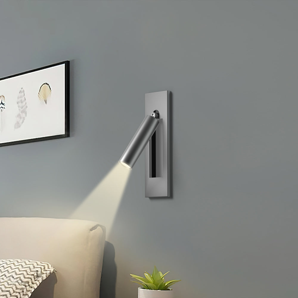 LED Wall Reading Lamp with Switch - Adjustable Light Fixture for Bedroom, Living Room, and Home Office Use