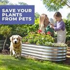 Galvanised Steel Raised Garden Bed | Durable, Modular Design for Organized Planting in Your Outdoor Space