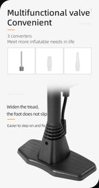 High Pressure Bicycle Floor Pump | 160 PSI, Schrader/Presta Valve & Ergonomic Design for Bikes, Motorcycles & Sports Equipment