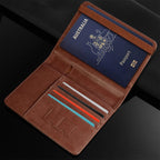 Australian Passport Wallet | Compact, RFID-Blocking Design with Card Slots & Cash Pocket for Efficient Travel Organization