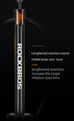 High Pressure Bicycle Floor Pump | 160 PSI, Schrader/Presta Valve & Ergonomic Design for Bikes, Motorcycles & Sports Equipment