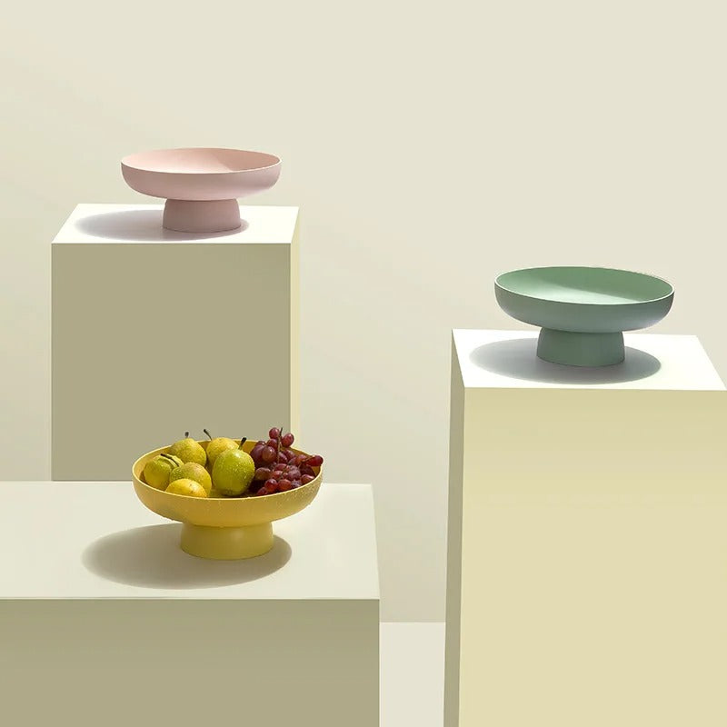 Ceramic Fruit Bowl - Modern Decorative Centerpiece for Kitchen & Dining Table