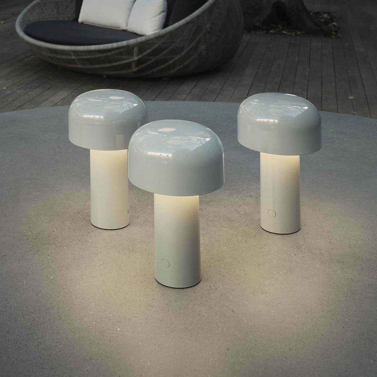 LED Mushroom Rechargeable Table Lamp - Portable Night Light with Adjustable Brightness for Home, Office, and Outdoor Use