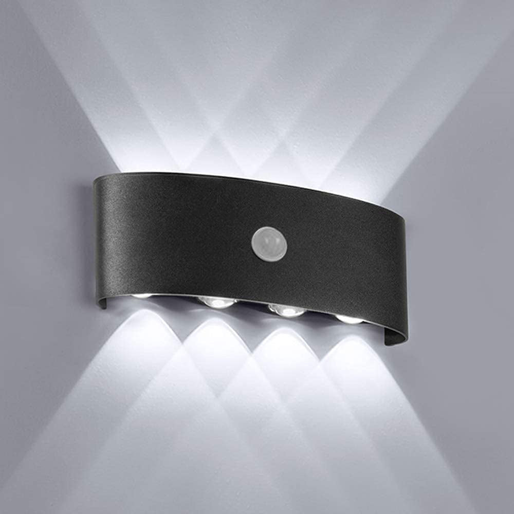 LED Waterproof Outdoor Wall Lamp - Metal Acrylic Up and Down Light Fixture for Garden, Patio & Exterior Use